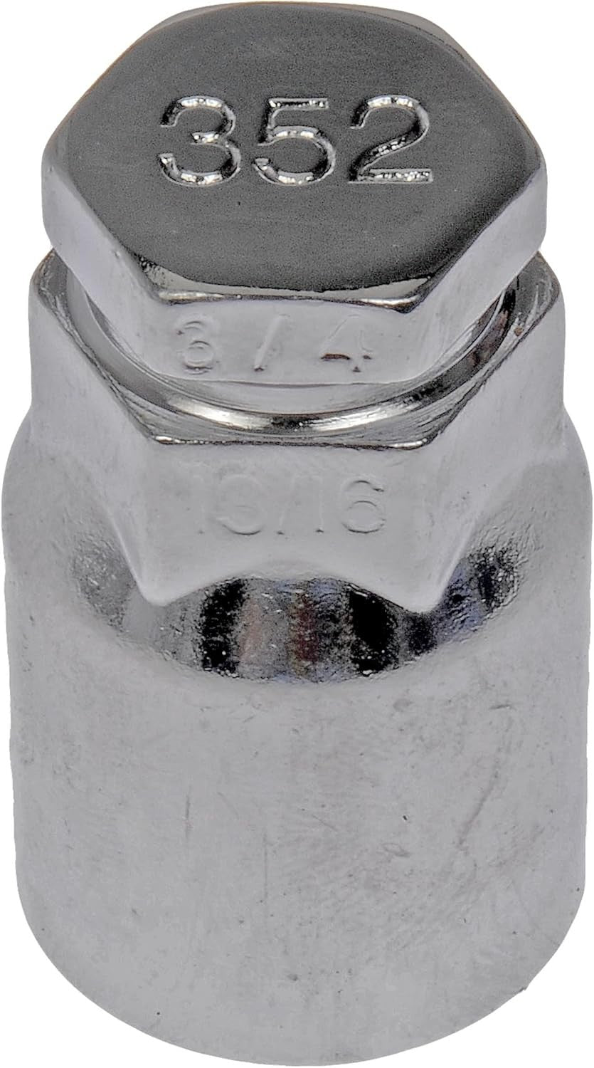 711-346 Black Chrome Acorn M12-1.50 Compatible with Select Models, 20 Pack