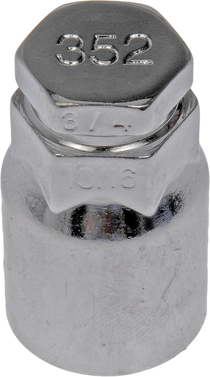 711-346 Black Chrome Acorn M12-1.50 Compatible with Select Models, 20 Pack