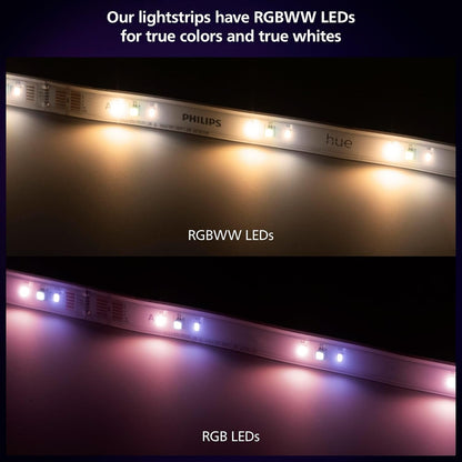 Indoor 10 Ft Smart RGBWW LED Solo Lightstrip Base Kit, 1 Pack, Control with App