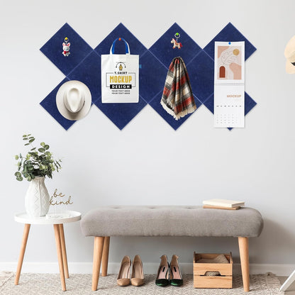 Large Cork Board for Walls, 12 Pack Square Bulletin Board, 48"x36" Pin Board