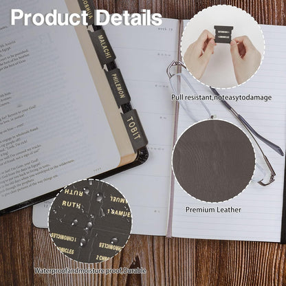 Leather Bible Tabs Personalized Bible Journaling Tabs Women and Girl 100 Bible