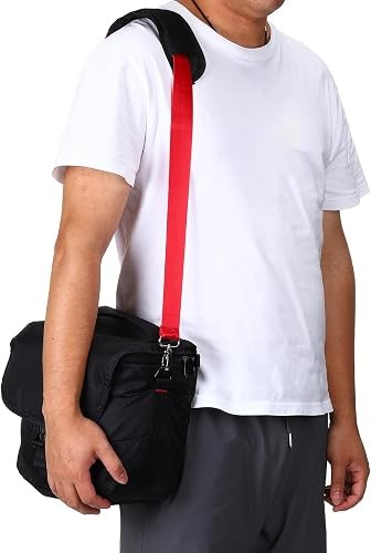 Shoulder Strap, Nylon Adjustable Replacement Strap with Anti-Slip Padded Metal