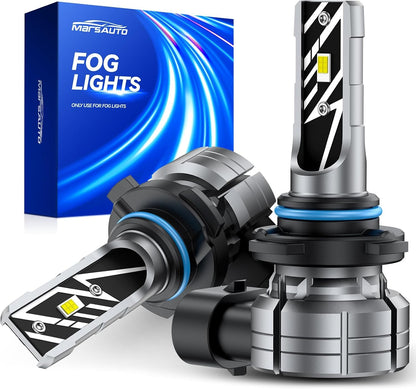 9145 H10 LED Fog Light Bulbs 14,000LM 6500K Cool White H10 9140 9145 LED 2PCS