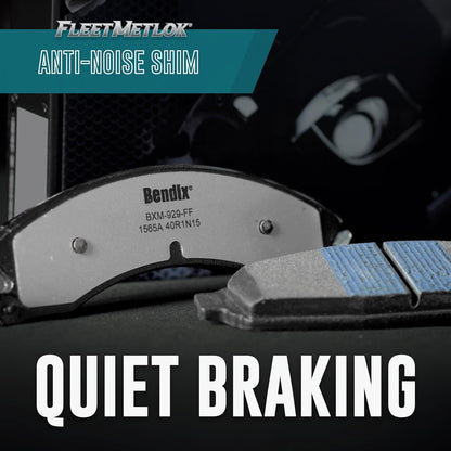 Fleet Metlok MKD1680FM Semi-Metallic Front Brake Pads for Ford F-250 Super Duty