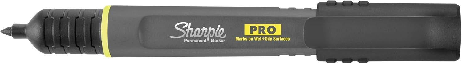 Pro Permanent Markers, Fine Point, Assorted Colors, 4 Count Built Jobsite Tough