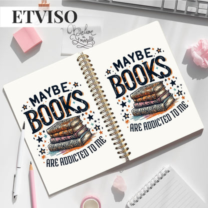 Vintage Nostalgic Book Notebook Gifts for Book Lovers Women Journal 5.5x8.3 Inch