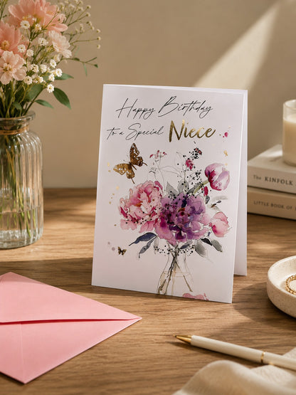 Birthday Bouquet Birthday Card for Women Special Friend Birthday Card for Niece