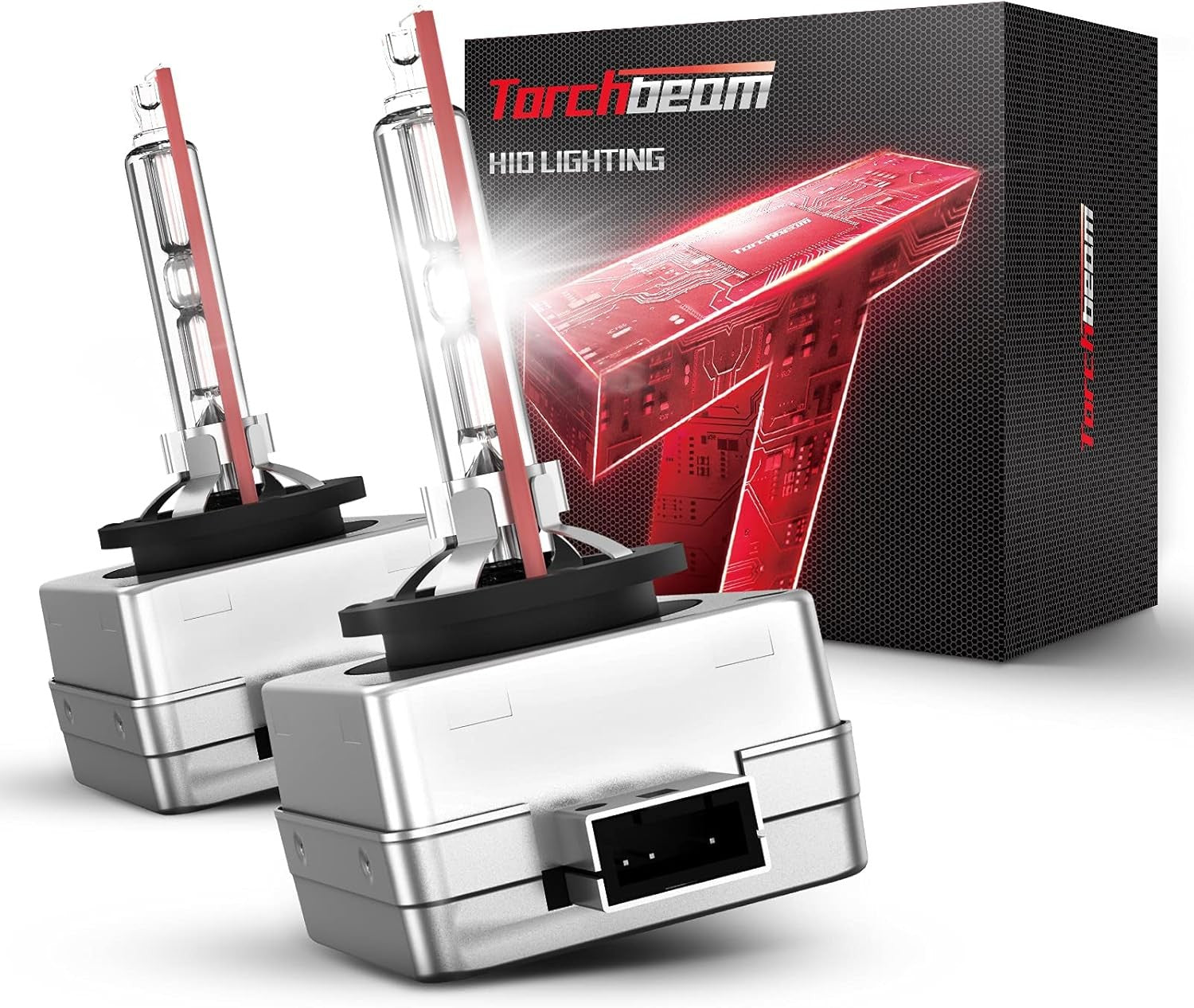 D1S HID Bulbs 6000K Cool White 300% Lighting Distance Xenon Bulb IP67 Pack of 2