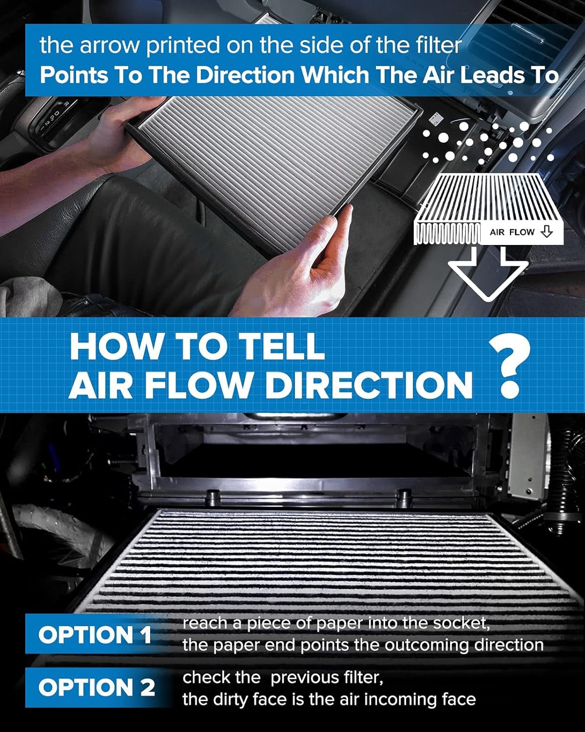 Cabin Air Filter w/Activated Carbon, Compatible with CF10285 Toyota RAV4, Camry
