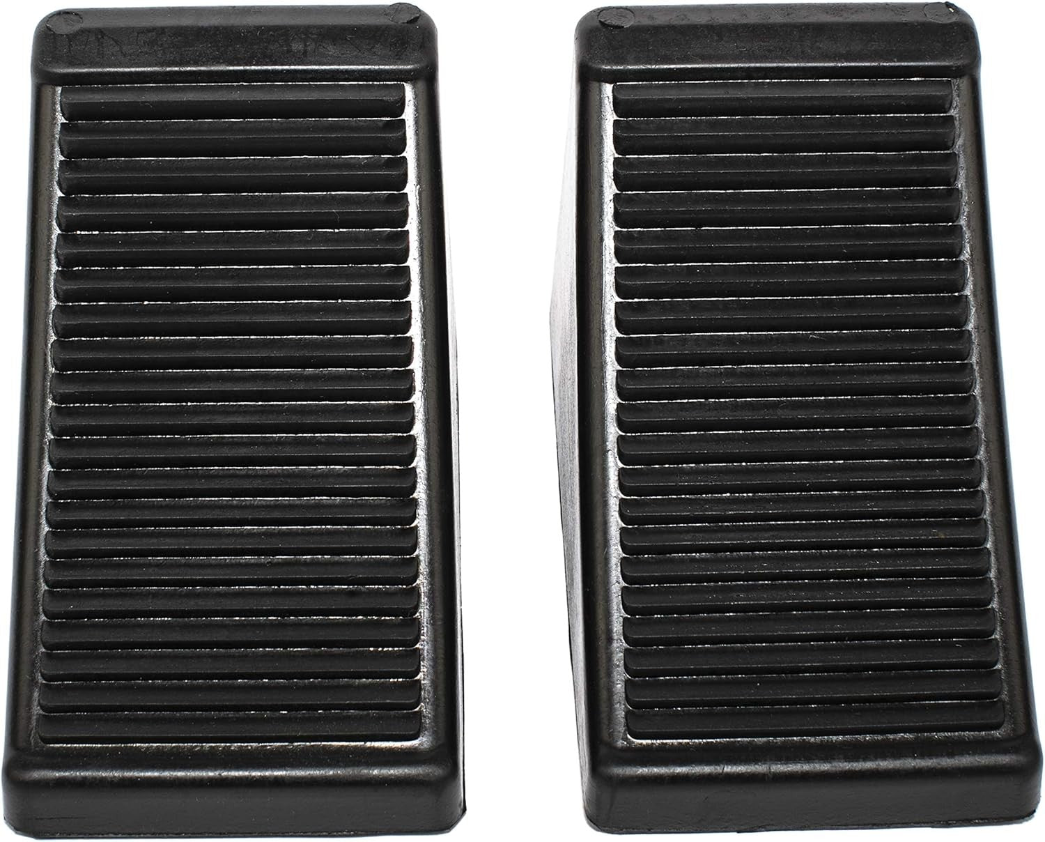 50011 Heavy-Duty Rubber Wheel Chocks with Eyebolt, Anti-Slip Design 2 Pack