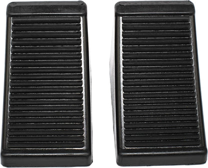50011 Heavy-Duty Rubber Wheel Chocks with Eyebolt, Anti-Slip Design 2 Pack