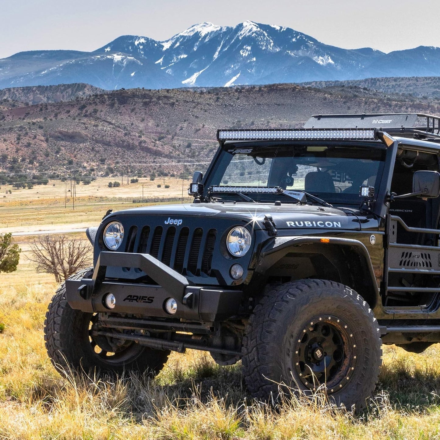 AR15800 Jeep Wrangler JK Windshield Light Brackets, LEDs Sold Separately