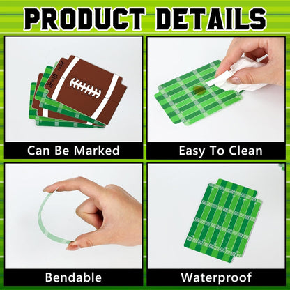 50 Pack Plastic Tabbed Football Card Dividers, Sports Trading Card Separators