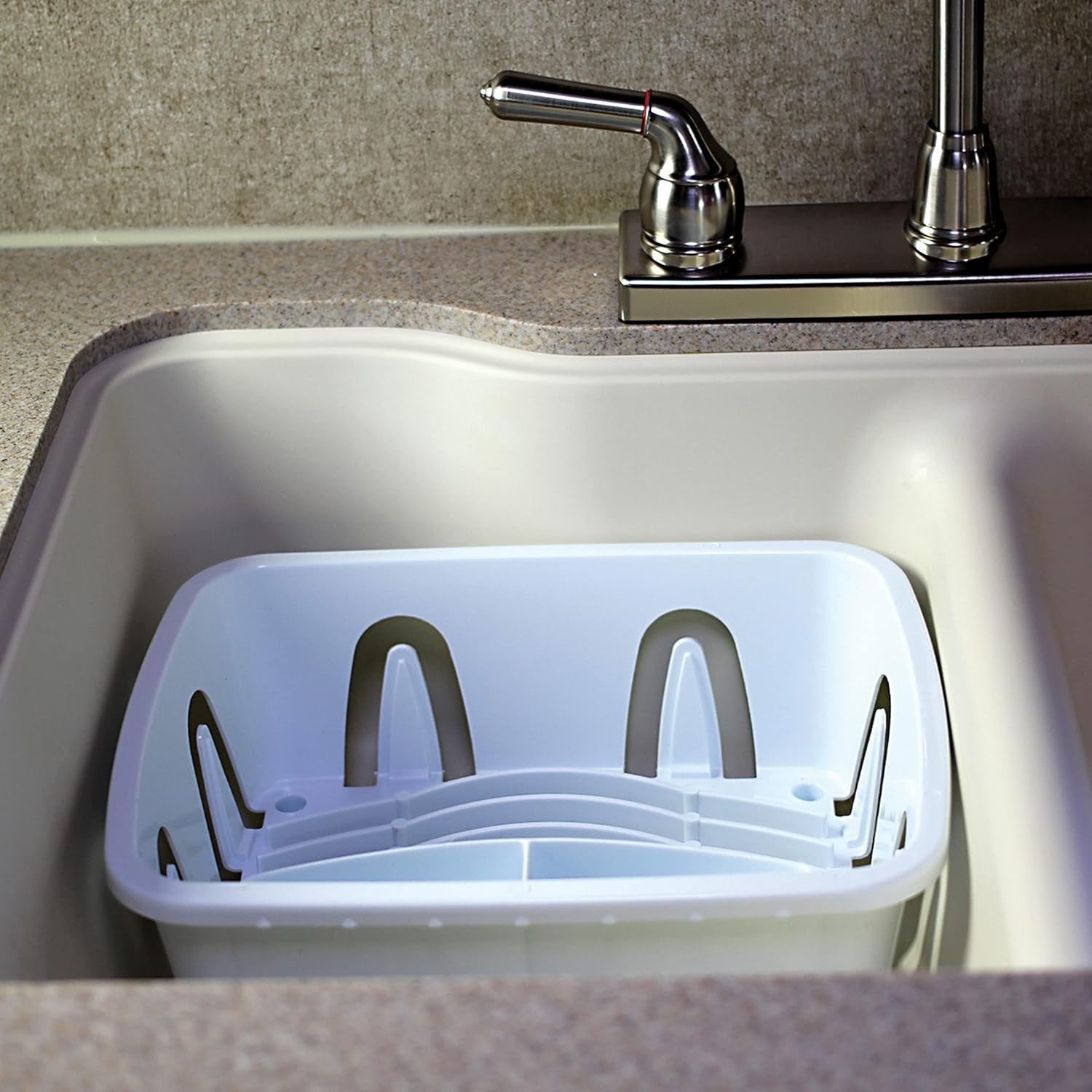 RV Mini Dish Drainer & Tray - Features a Sloped Drain Tray Design, Heavy-Duty