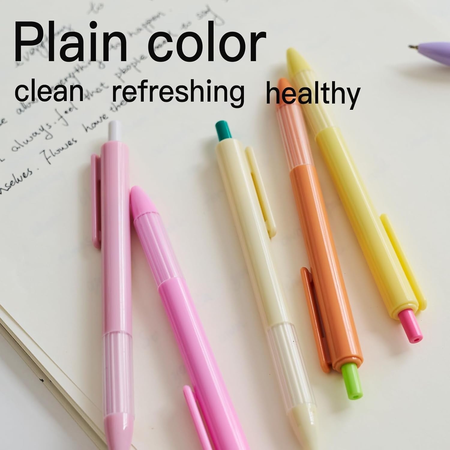 12pcs 1.0mm Blue Ink Pens Smooth Writing Ballpoint & Semi Gel Pens Soft Silicone