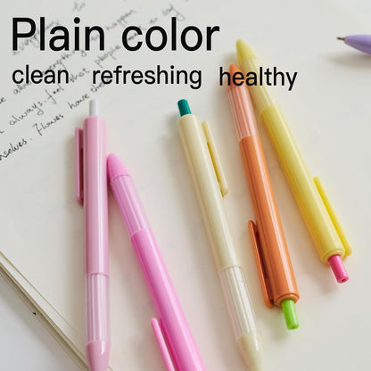 12pcs 1.0mm Blue Ink Pens Smooth Writing Ballpoint & Semi Gel Pens Soft Silicone