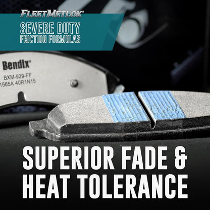 Fleet Metlok MKD1680FM Semi-Metallic Front Brake Pads for Ford F-250 Super Duty