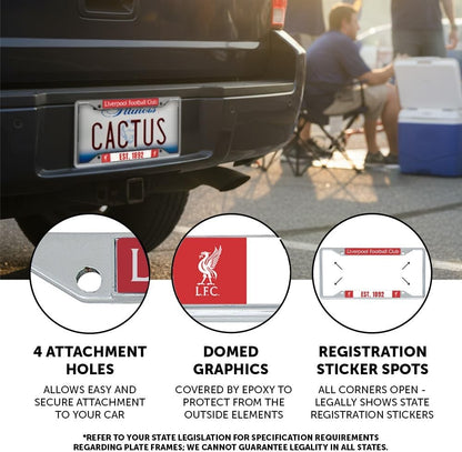 Liverpool FC Car Accessories Football Soccer Metal License Plate Frame