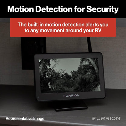 Vision S+ RV Backup Camera System – Sharkfin Wireless Camera, 1080p HD 140° Wide