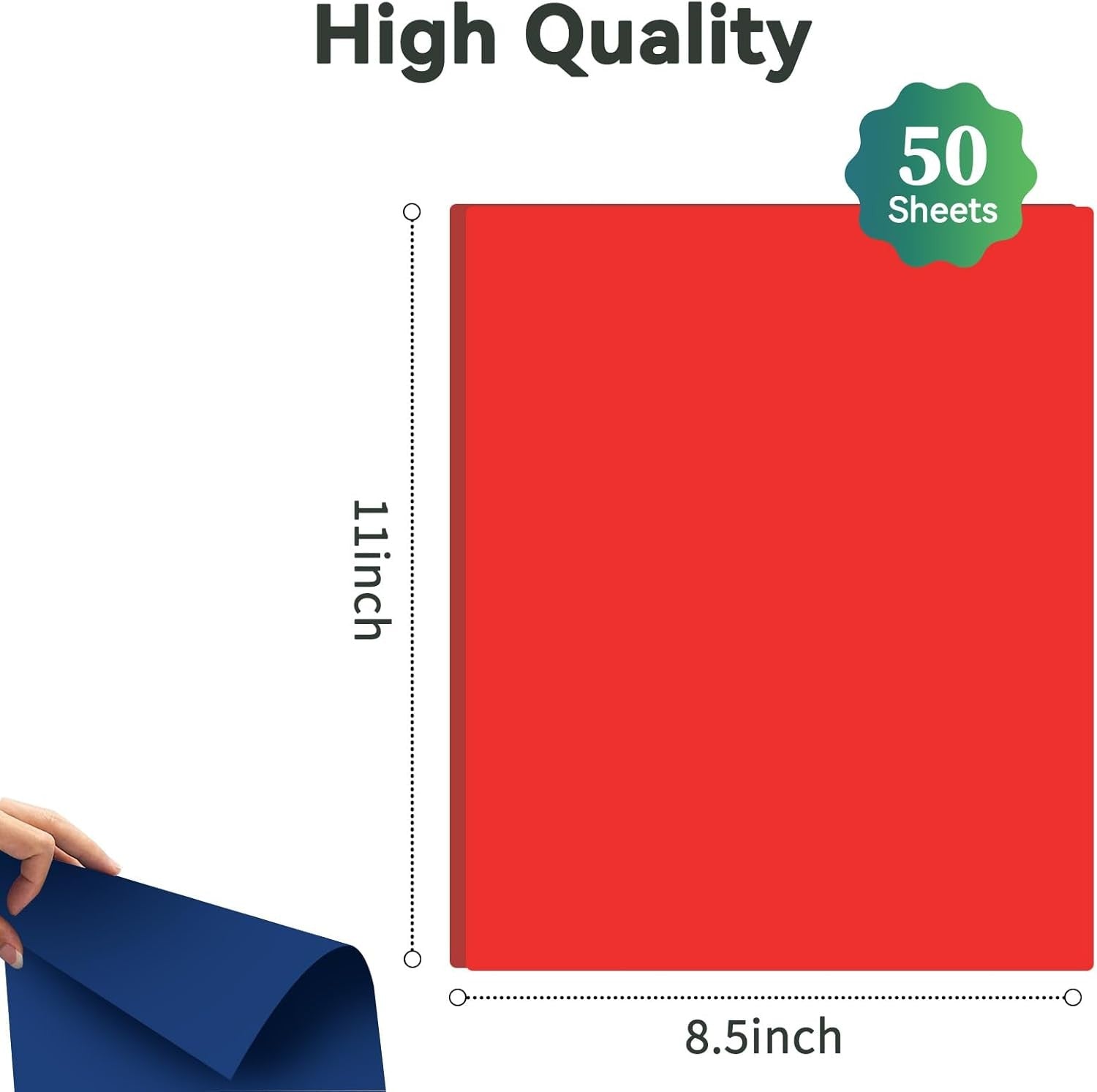 25 Colors 50Sheets 65lb / 180GSM Multicolor Cardstock Paper – Premium Heavy