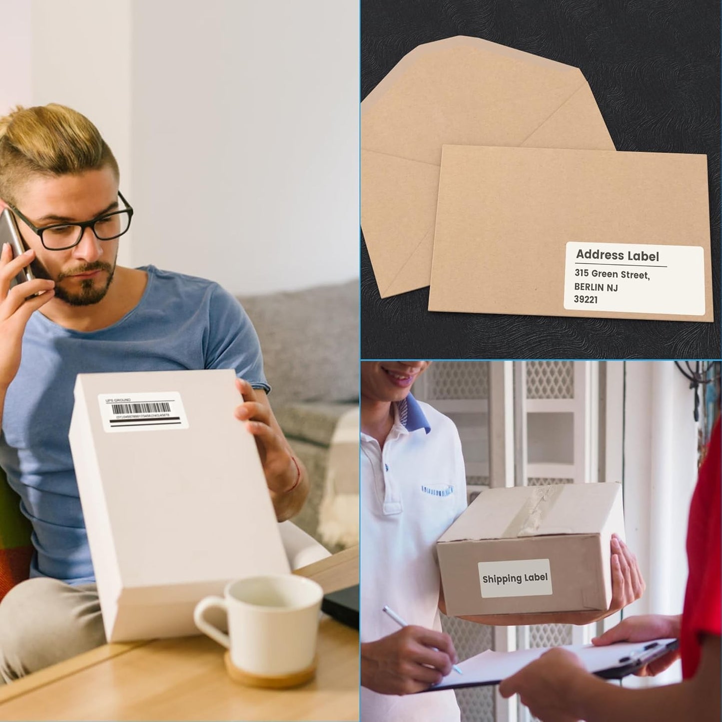 2" x 4" Matte White Printable Labels, 5000 Labels Stickers for Laser/Inkjet