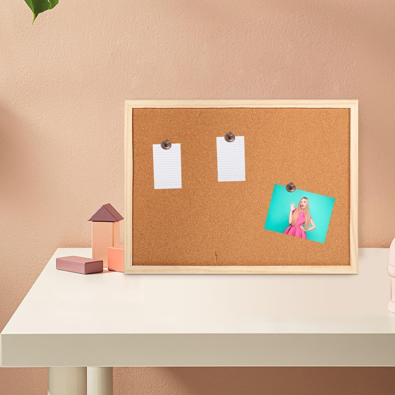 Cork Bulletin Board 15.7x11.8in – Thick Cork Surface Prevents Crumbling