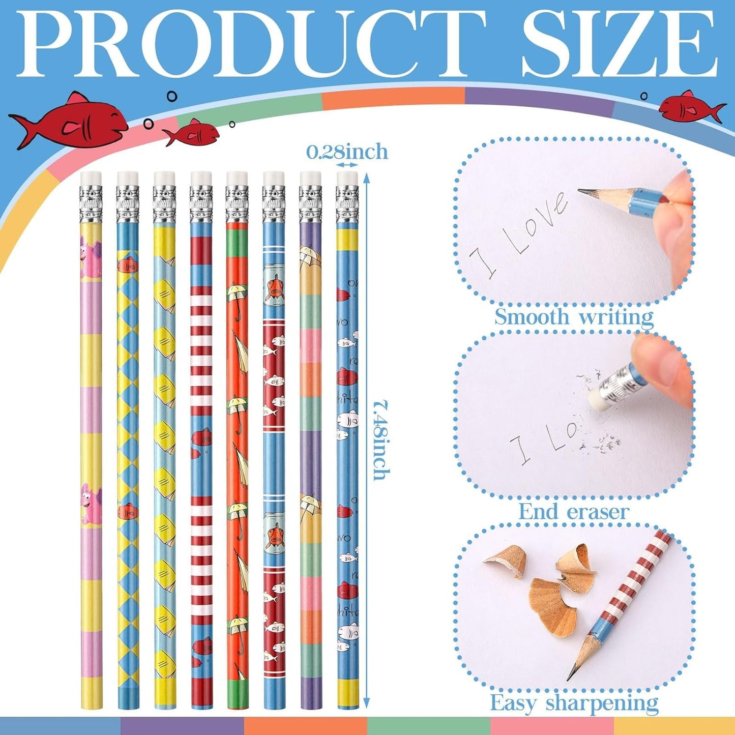 120 Pcs Dr. Party Favor Pencils Bulk with Erasers Dr. Party Gifts Accessories