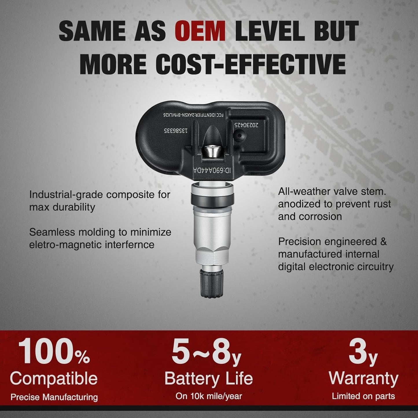 Upgrade TPMS Sensor 2006-2020 GM 315Mhz Tire Pressure Monitoring Sensor