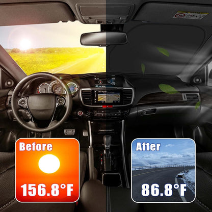 Car Windshield Sun Shade - Motomate Custom for Honda Odyssey Mini Van 2011-2017