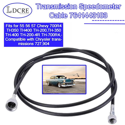 Transmission Speedometer Cable 7641443183 for 55 56 57 Chevy 700R4 TH350 TH400