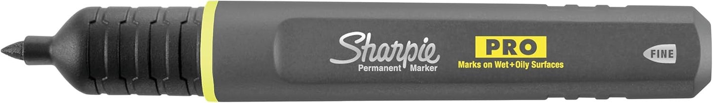 Pro Permanent Markers, Fine Point, Assorted Colors, 4 Count Built Jobsite Tough
