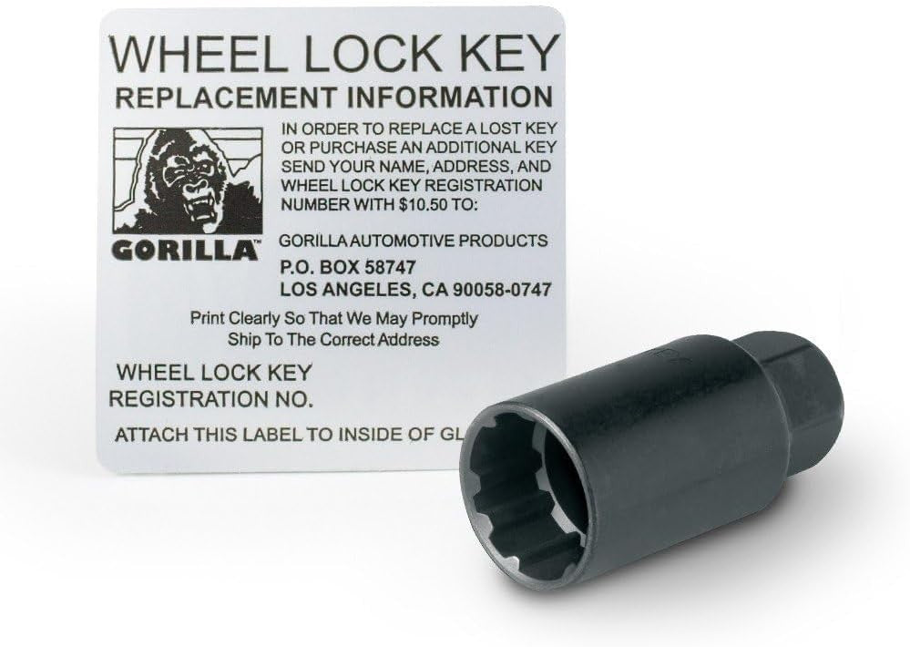 Automotive 71681NBC Acorn Black Chrome Wheel Locks (1/2" Thread Size)