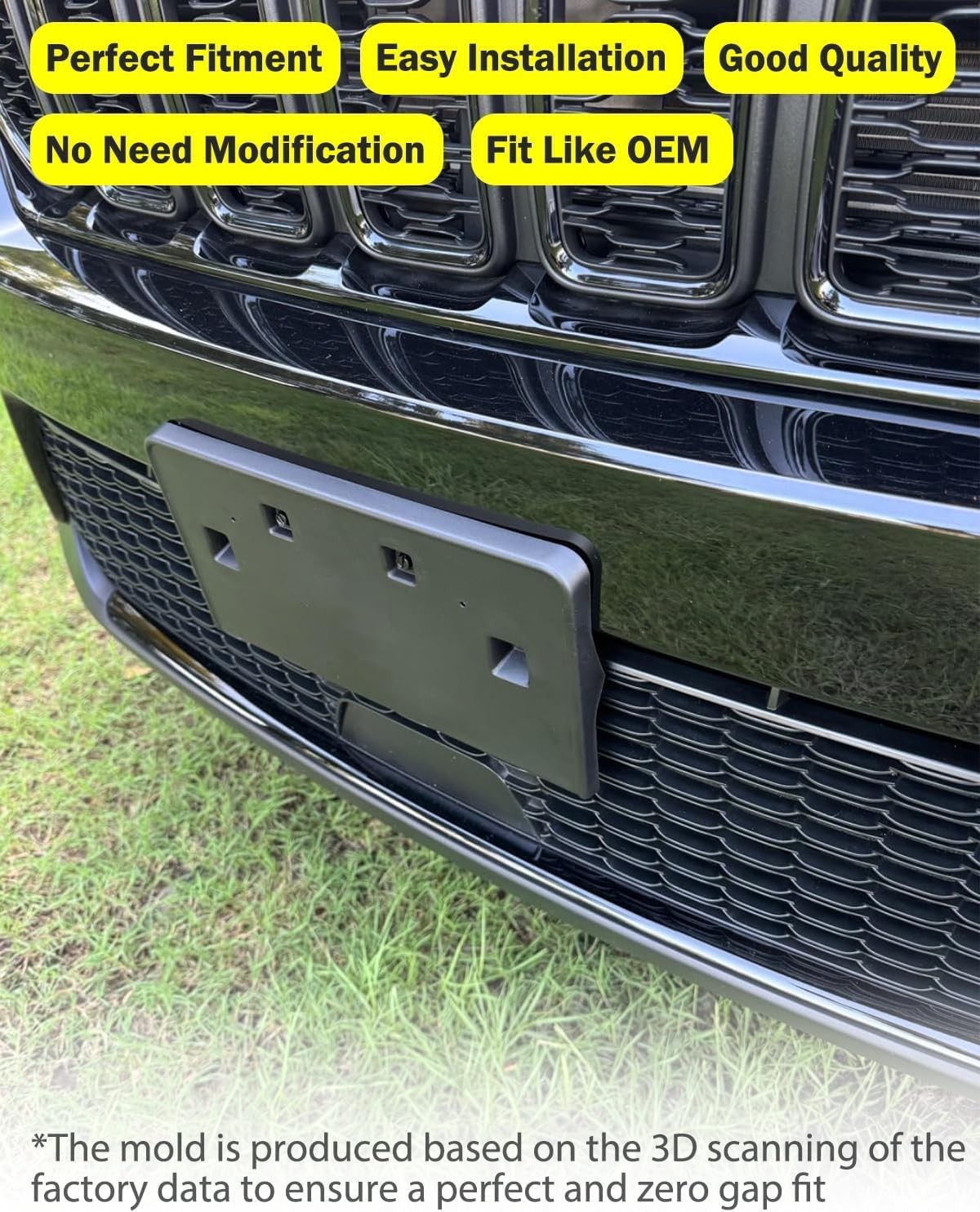 Front License Plate Frame for Jeep Grand Cherokee 2022-2024 for Jeep Grand