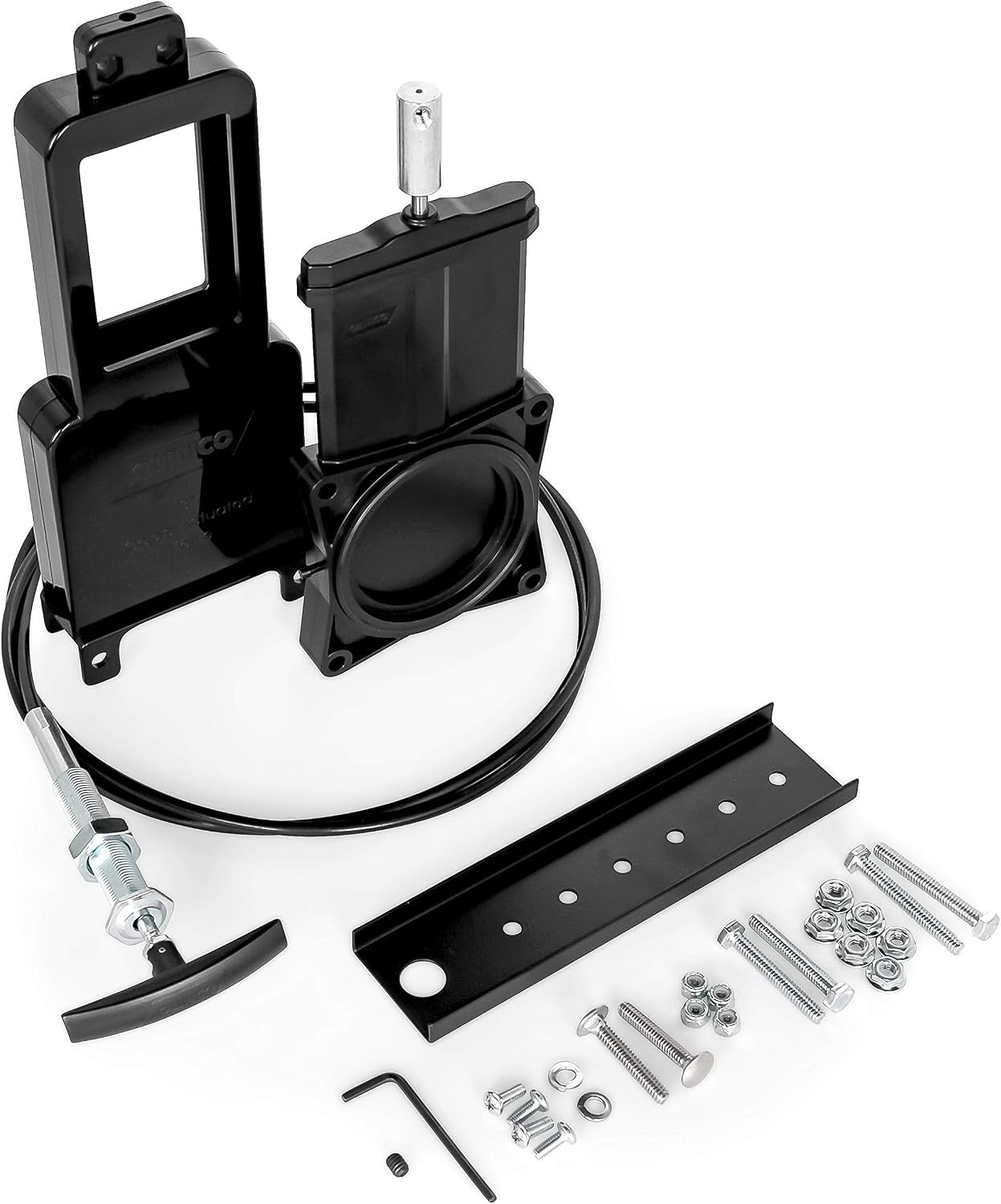 RV Sanitation System 3" Waste Valve with 72" Cable Extension Kit for Sidewall