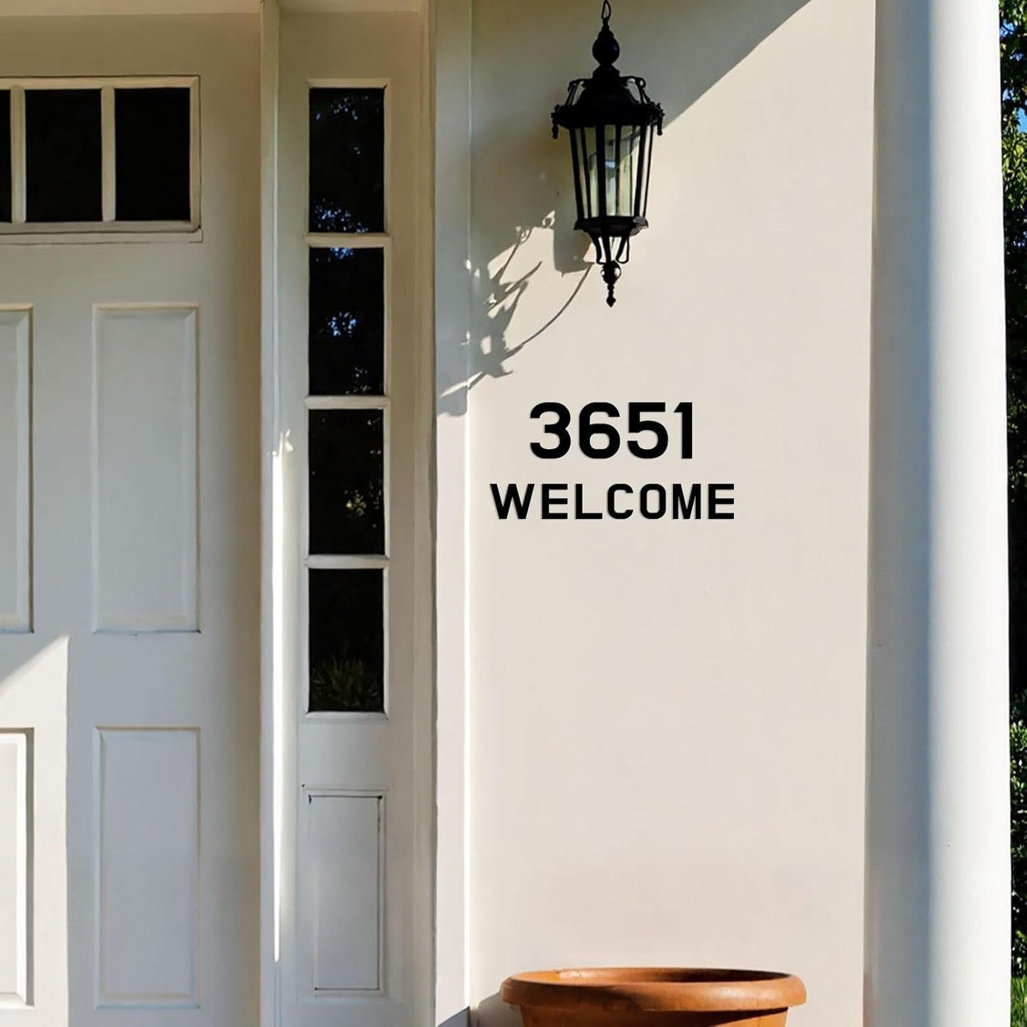 3Inch Black Metal Outdoor Address Signs With Numbers And Letters,Waterproof（H）