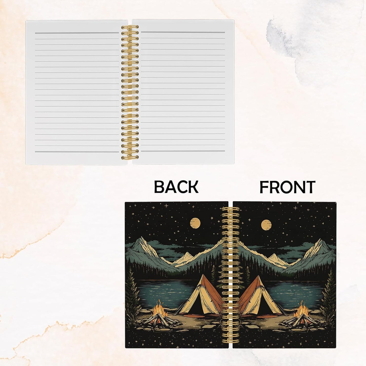 Camping Journal Notebook - Summer Hiking Adventure Notebooks College 5.5"x8.3"