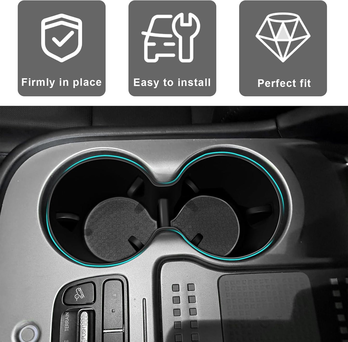 Center Console Cup Holder Insert with 2026 2025 Hyundai Ioniq 9 Accessorie