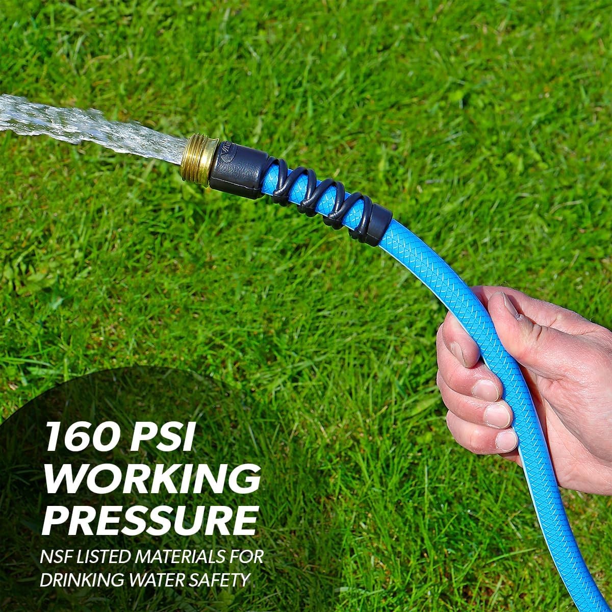 AquaFresh High Pressure Drinking Water Hose Water Hose Hookup for RV 1/2" x 25'