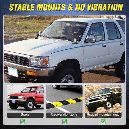 Ditch Light Brackets Hood Hinges Mount Bracket Kit for Auxiliary Offroad LED