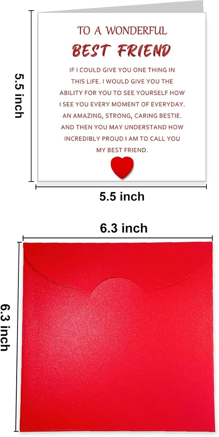 Special Bestie Birthday Card, Greeting Card for Best friend Sentimental Birthday