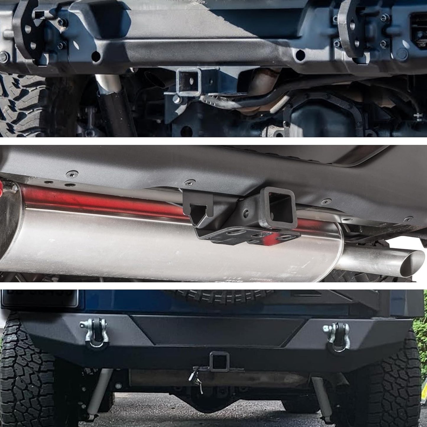 Wrangler JL Tow Hitch, 2" inch Tow Trailer Hitch Receiver for 2018-2024 Wrangler