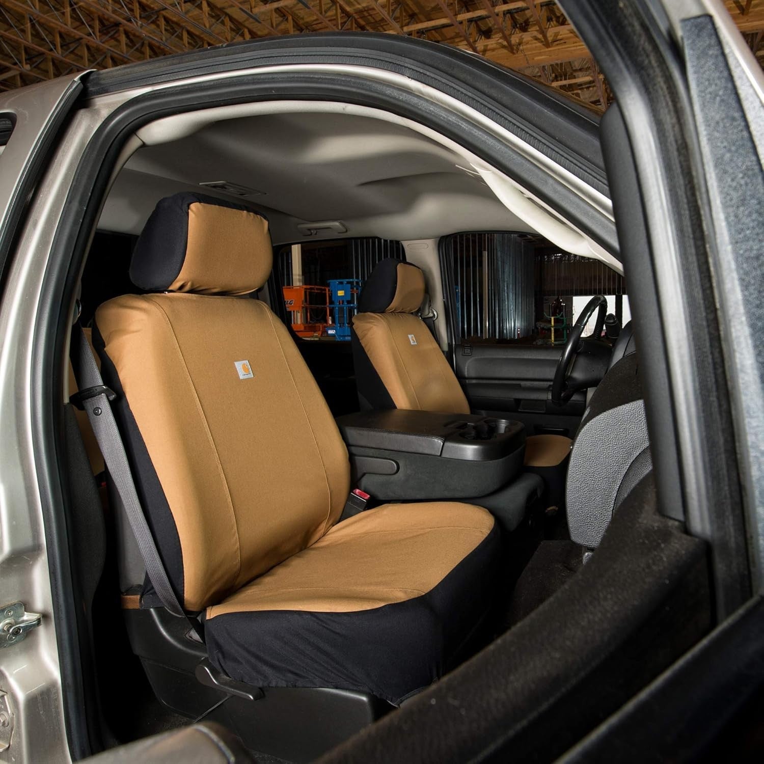 Universal Nylon Duck Canvas Fitted Bucket Seat Cover, Durable Seat Protection