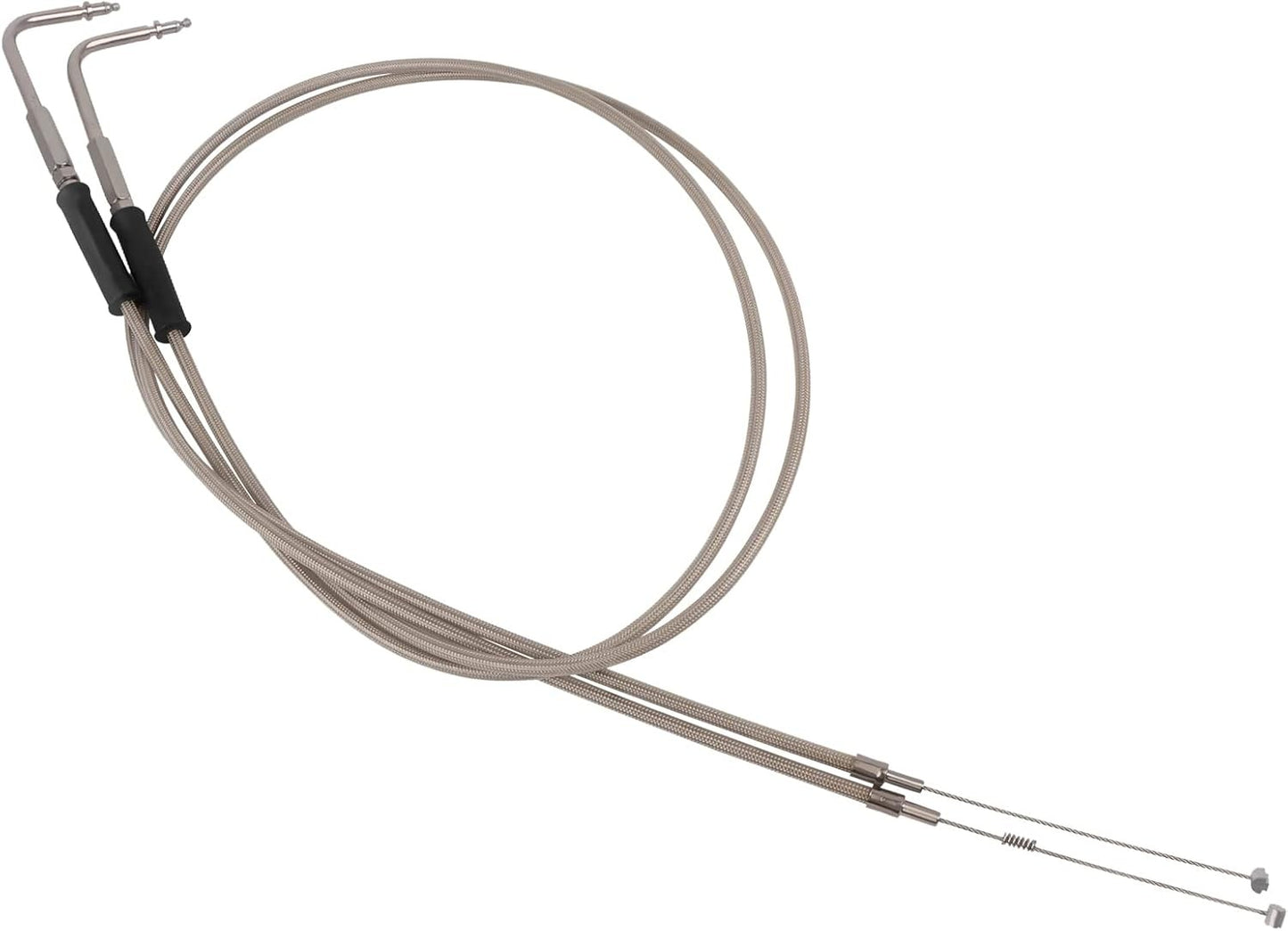 39" 43" 47" 51" Stainless Steel Throttle Cable Wire Kit Idle Cable with Harley