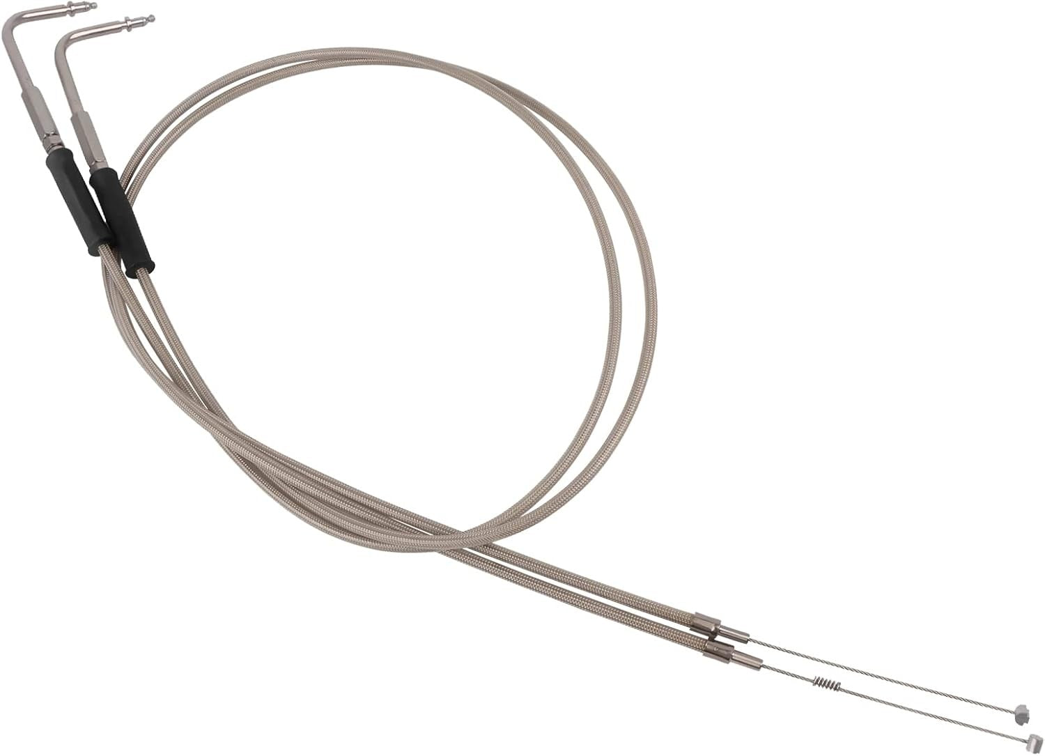 39" 43" 47" 51" Stainless Steel Throttle Cable Wire Kit Idle Cable with Harley