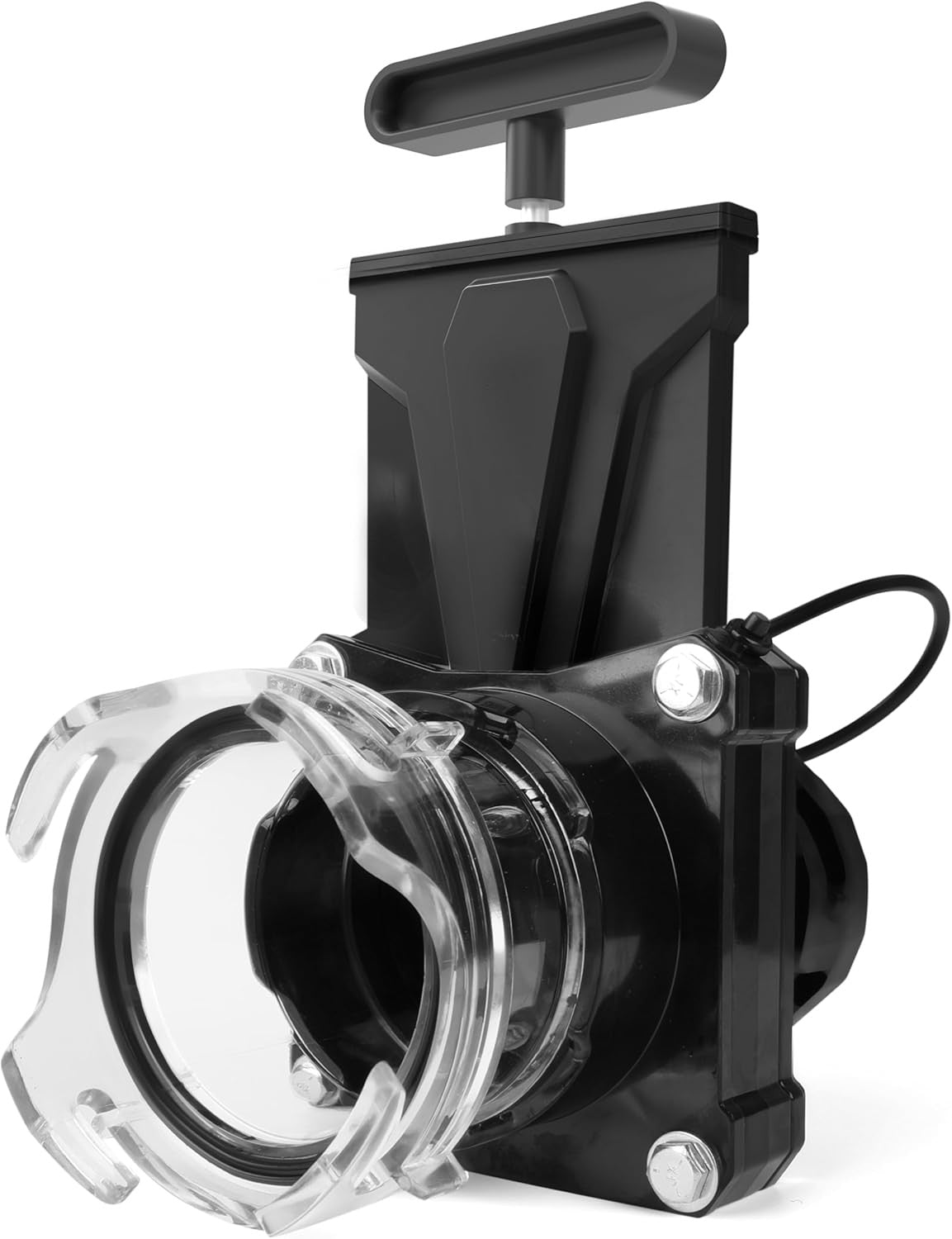 51170 RV Waste Valve 3" with Clear Adapter and Cap – Leak-Proof, Odor Blocking