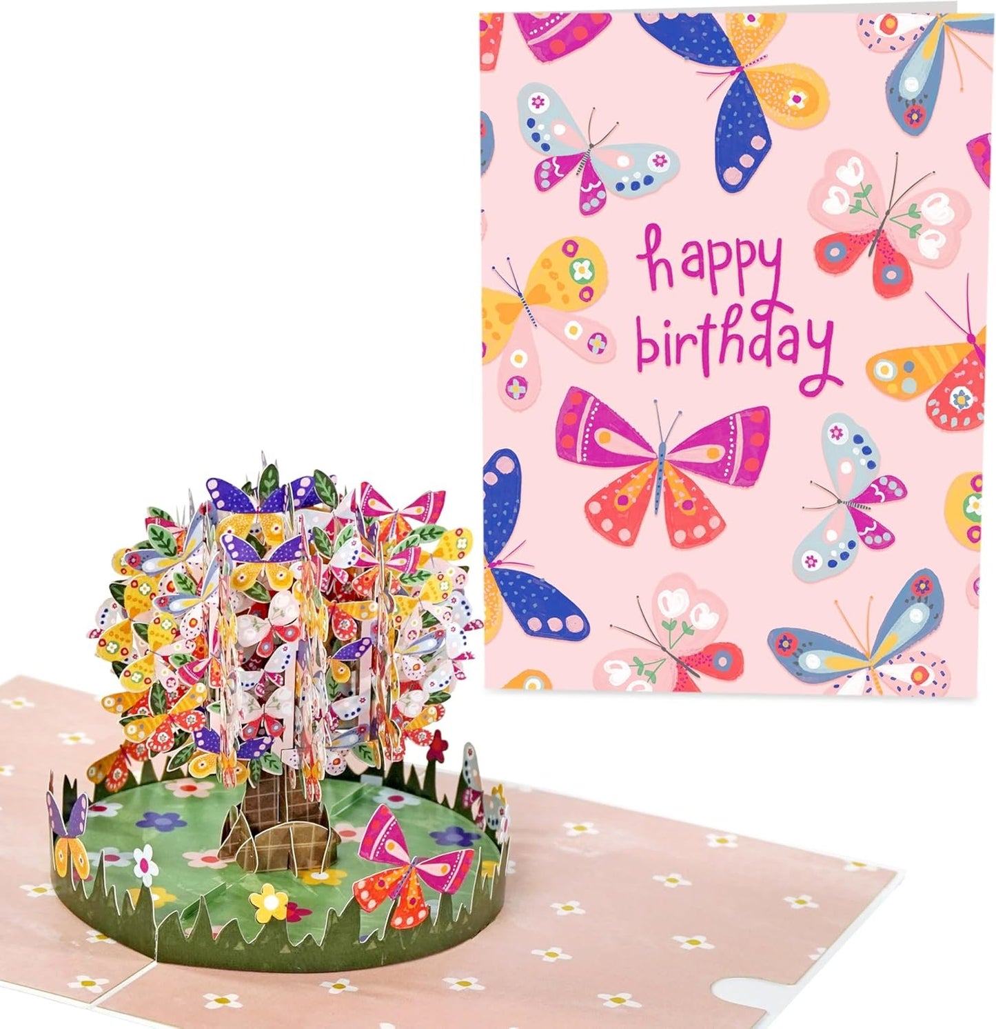 Pop Up Birthday Cards For Women - Butterflies Pop Up Card For Her - Butterfly