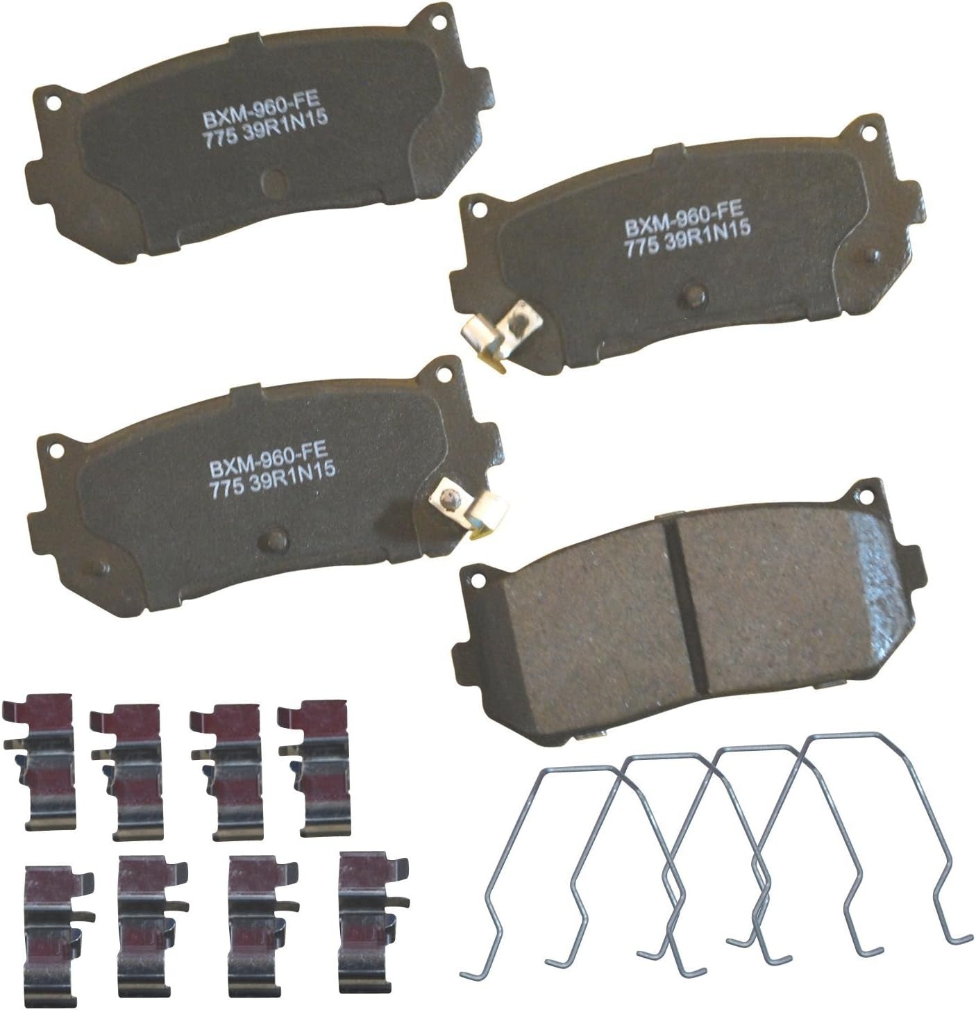 SBM775 Semi-Metallic Rear Brake Pads for Kia Sephia 2001-1998, Spectra 2004-2000