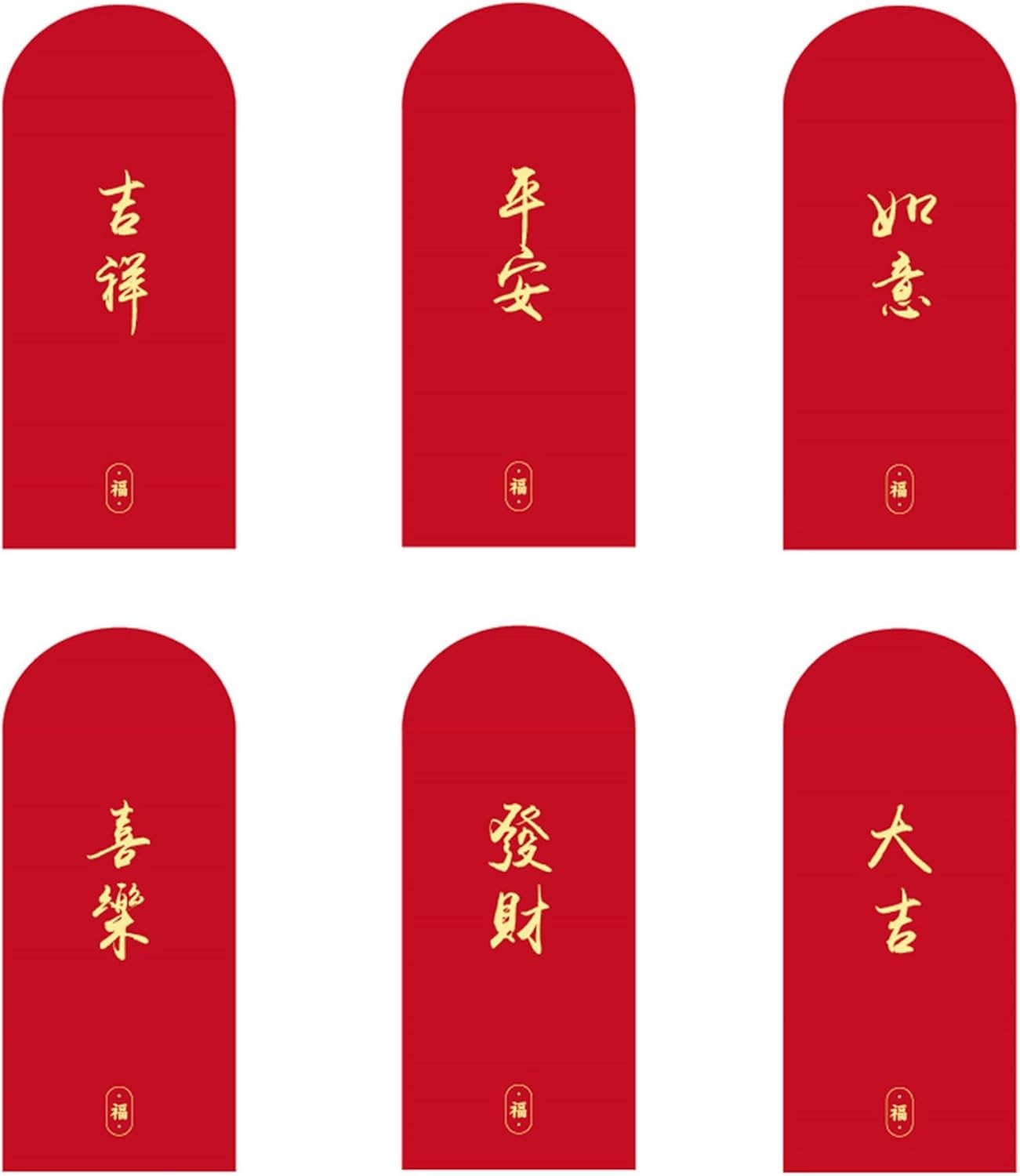 6 PCS 2026 Chinese New Year Red Envelopes for Year of Snake Spring Festival