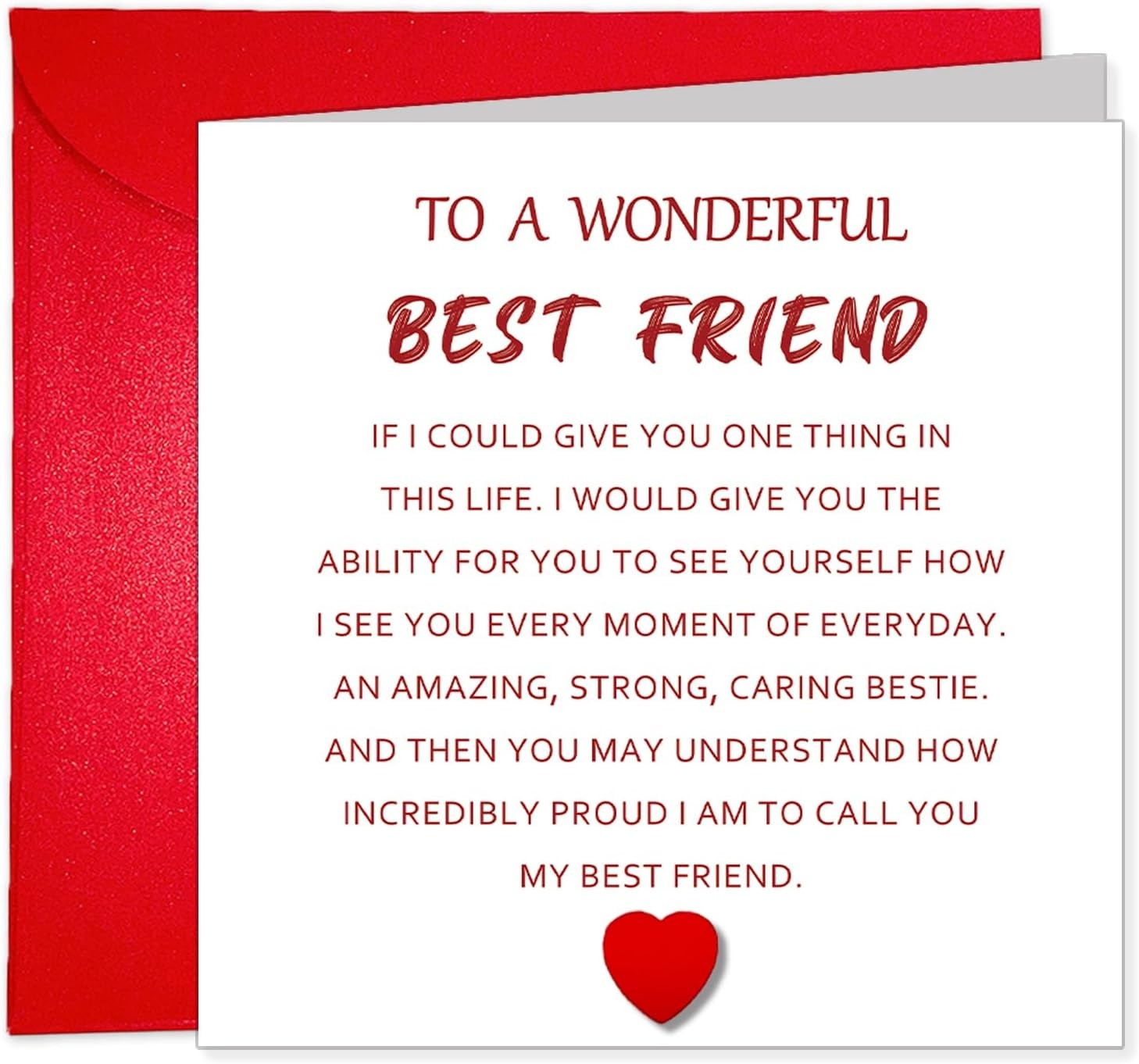 Special Bestie Birthday Card, Greeting Card for Best friend Sentimental Birthday