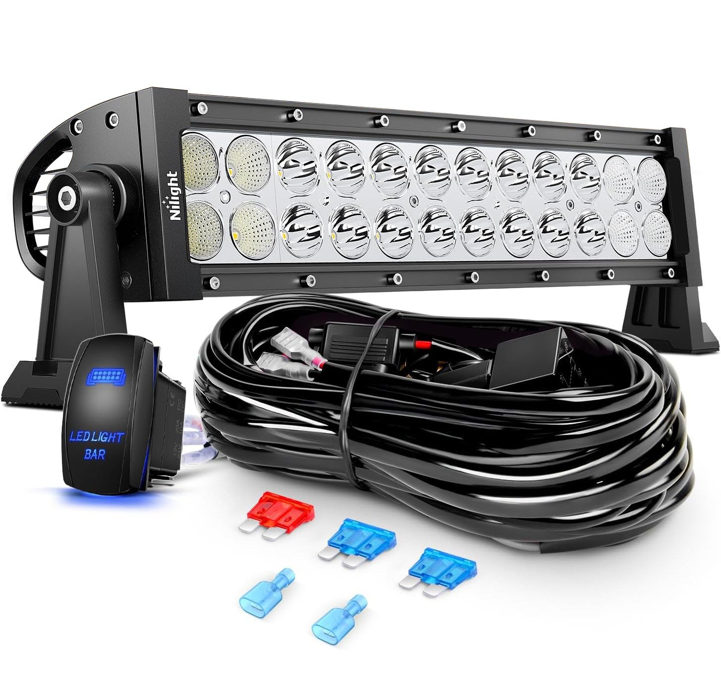 13.5Inch 72W Curved Spot Flood Combo Led Light Bar Off Driving RoadFog Light 12V